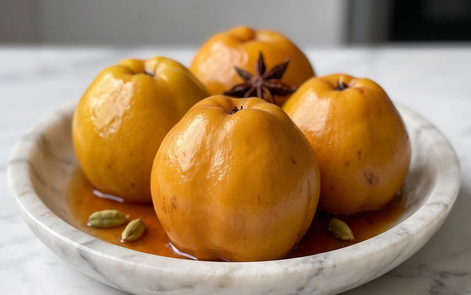 Orientalische Gewürzquitten: Süß-pikantes Ofen-Dessert
