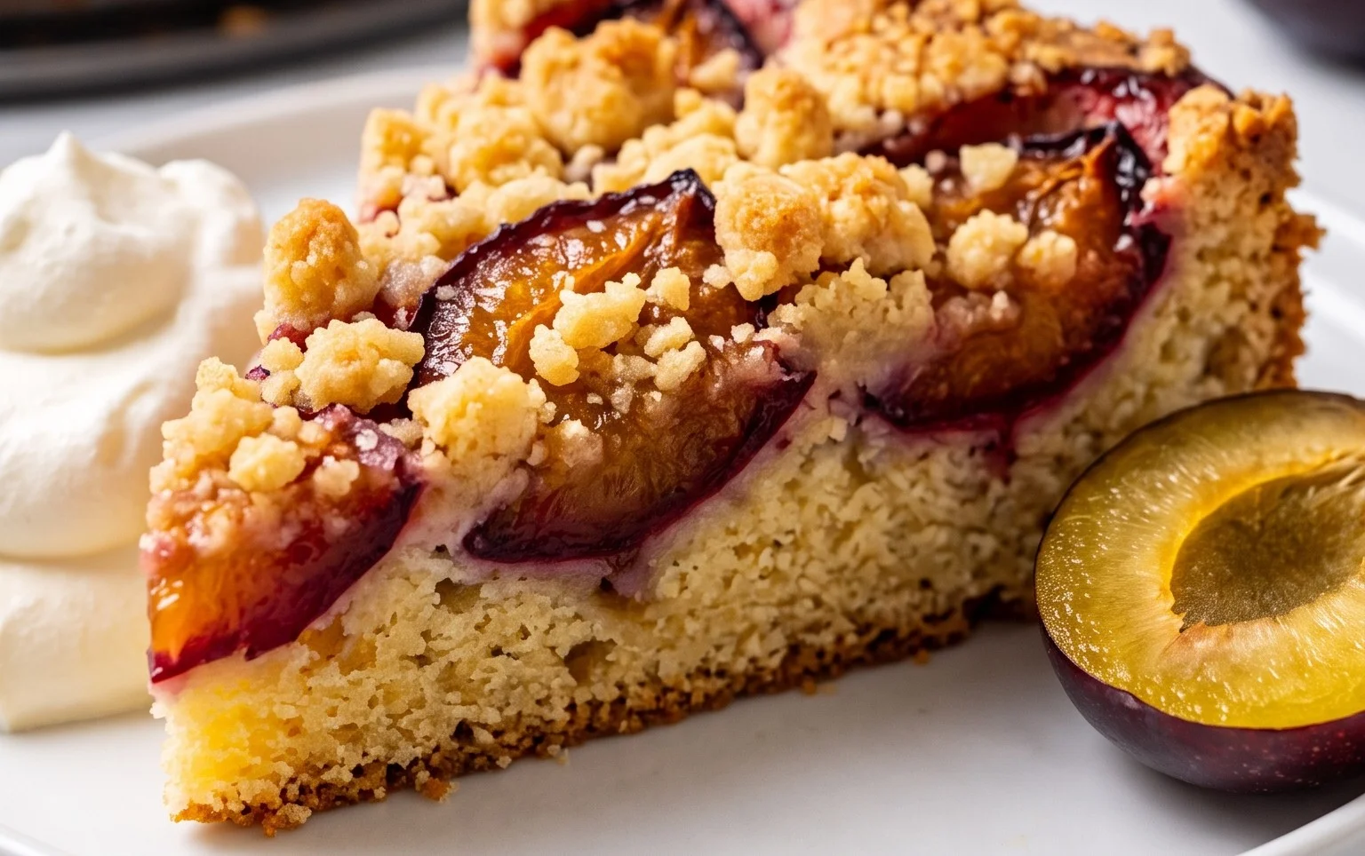 Pflaumenkuchen mit Streuseln aus der Springform Rezept